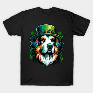 Hovawart Dog Embraces Saint Patrick's Day Spirit T-Shirt